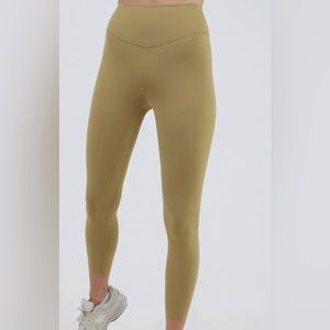 Lulu Align Leggings (mustard yellow/green) size 2